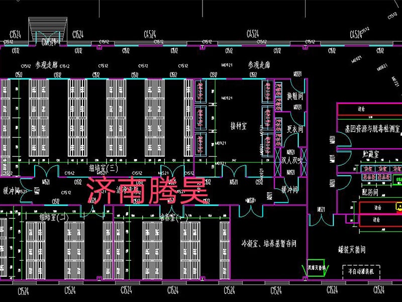 陜西組培室平面凈化設(shè)計(jì)圖